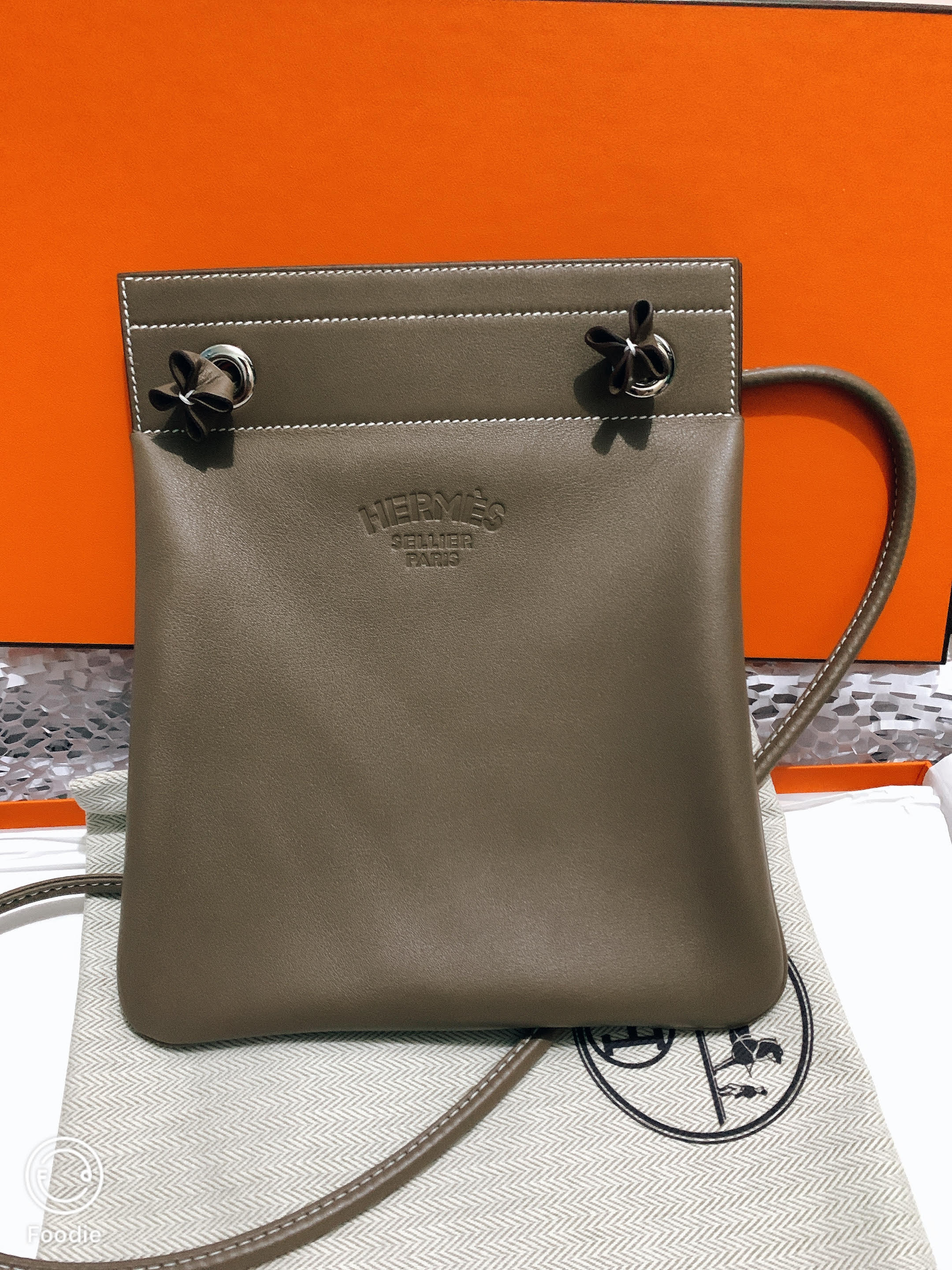 Hermès Aline short strap Caramel Leather ref.503882 - Joli Closet